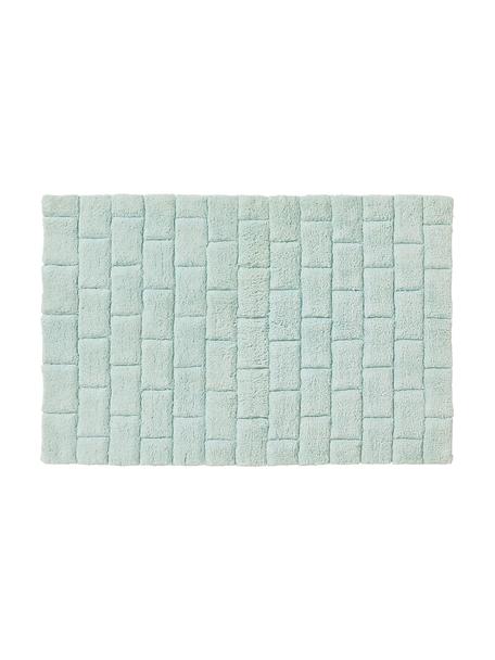 Alfombrilla de baño esponjosa Metro, Verde menta, An 60 x L 90 cm