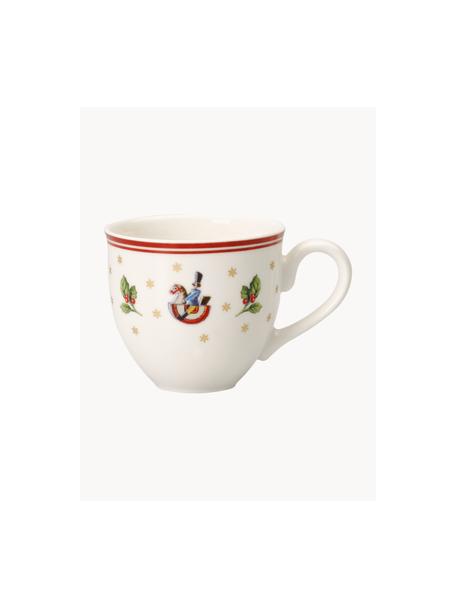 Koffiekopjes Toy's Delight, 6 stuks, Premium porselein, Rood, wit, meerkleurig, Ø 6 x H 6 cm, 100ml