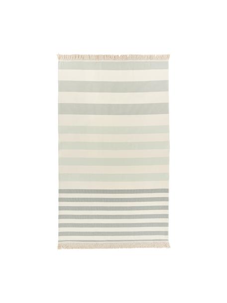 Gestreiftes Hammamtuch Priya mit Fransen, 100 % Baumwolle
Sehr leichte Qualität, 210 g/m²
 
Das in diesem Produkt verwendete Material ist schadstoffgeprüft und zertifiziert nach STANDARD 100 by OEKO-TEX®, 3883CIT, CITEVE., Grüntöne, Beige, B 100 x L 180 cm