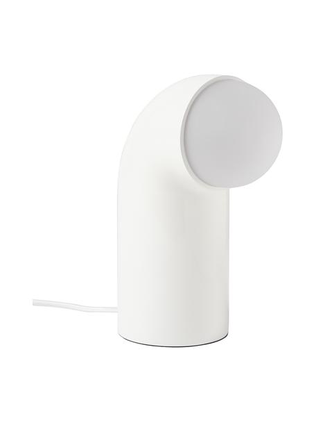 Lampadaire blanc crème Memphis, Polyrésine, Blanc, larg. 11 x haut. 26 cm