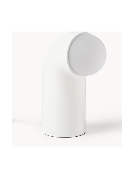 Lámpara de mesa Memphis, Poliresina, Blanco crema, An 11 x Al 26 cm