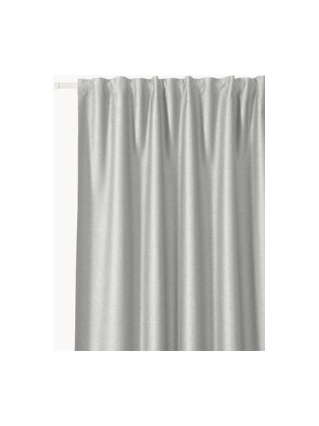 Rideaux obscurcissants avec ruflette multiple Asher, 2 pièces, 100 % polyester

Le matériau est certifié STANDARD 100 OEKO-TEX®, 21.HCN.84377, Hohenstein HTTI, Gris clair, larg. 140 x long. 260 cm