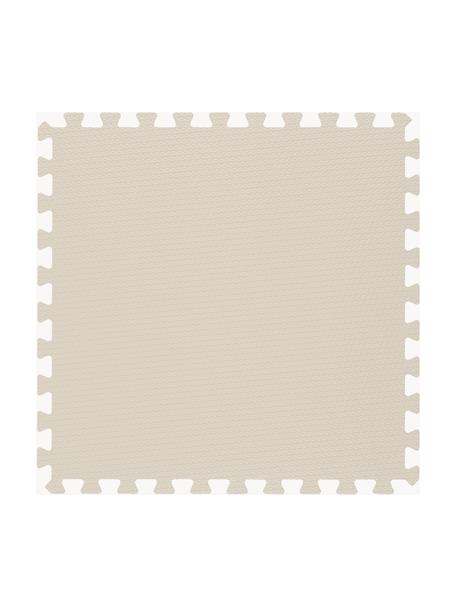 Erweiterbare Spielmatte Clay, 9-tlg., EVA-Schaum, Hellbeige, B 131 x L 131 cm