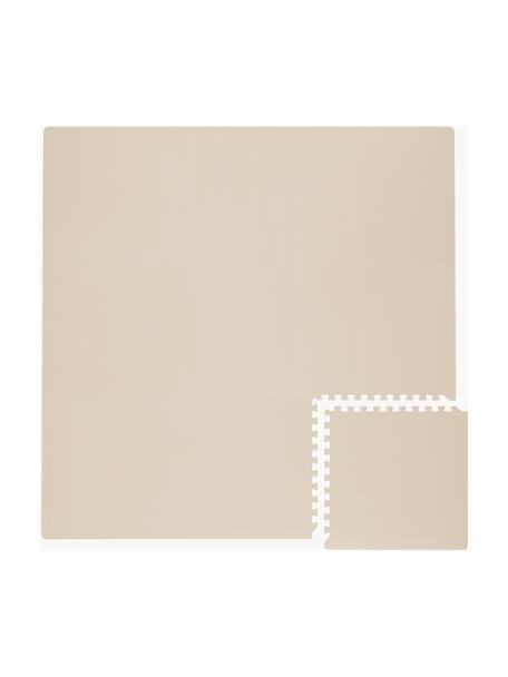 Erweiterbare Spielmatte Clay, 9-tlg., EVA-Schaum, Hellbeige, B 131 x L 131 cm