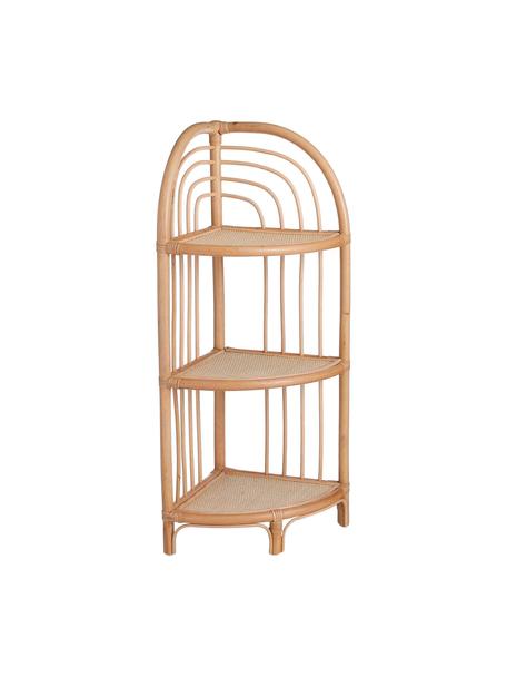 Libreria angolare in rattan Kantha, Rattan, Marrone chiaro, Larg. 46 x Alt. 93 cm
