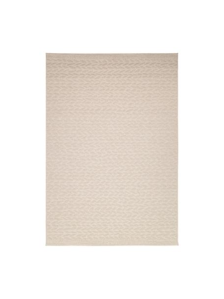 In- & Outdoor-Teppich Braided mit Blattmuster, 100 % Polypropylen, Hellbeige, B 160 x L 230 cm (Größe M)