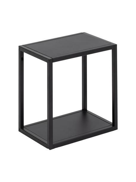 Wandrek Neptun van metaal, Gepoedercoat metaal, Zwart, B 30 x H 30 cm