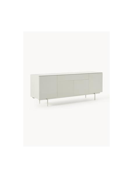 Aparador Elyn, Estructura: tablero de fibras de dens, Patas: metal con pintura en polv, Greige brillante, An 200 x Al 75 cm