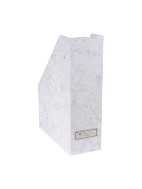 Stehsammler Viktoria, Organizer: Fester, laminierter Karto, Weiß, marmoriert, B 10 x H 32 cm