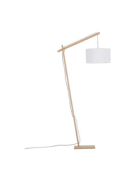Lampa na čtení Woody, Dýha, bílá, Š 81 cm, V 166 cm