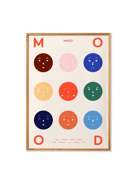 Poster Nine Moods, 230 g mattes veredeltes Papier, Digitaldruck mit 12 Farben.

Dieses Produkt wird aus nachhaltig gewonnenem, FSC®-zertifiziertem Holz gefertigt, Bunt, B 30 x H 40 cm