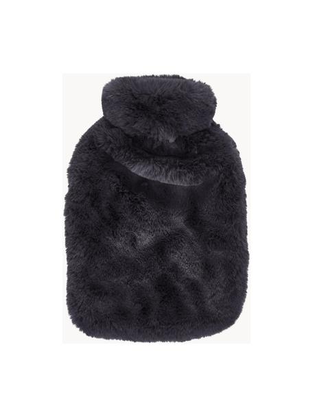 Ohřívací láhev s umělou kožešinou Mette, Tmavě šedá, Š 20 cm, D 32 cm