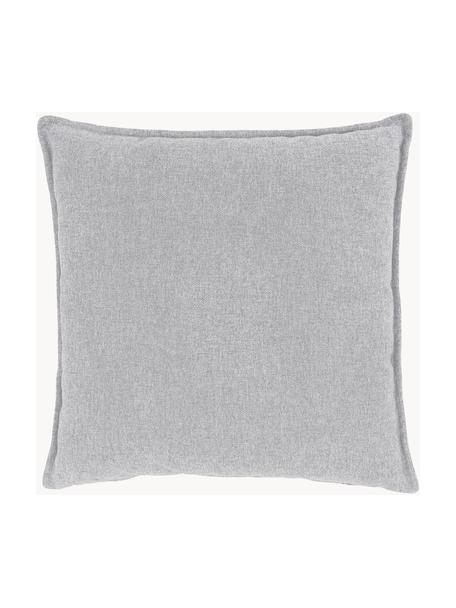 Cojín sofá Lennon, Tapizado: 100% poliéster, Gris claro, An 60 x F 60 cm