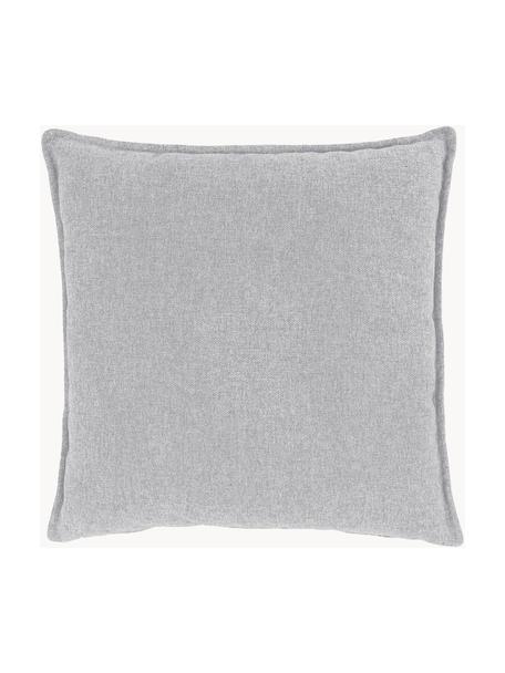 Cuscino arredo Lennon, Rivestimento: 100% poliestere, Tessuto grigio, Larg. 60 x Lung. 60 cm
