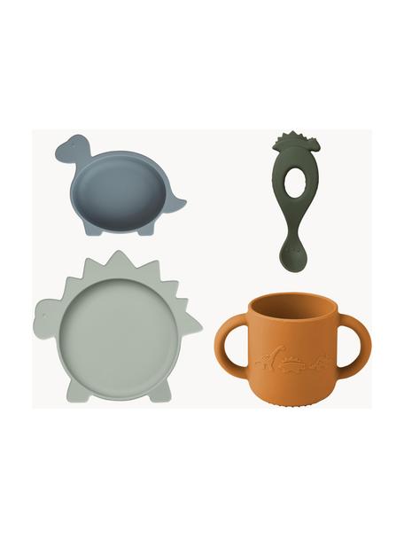 Vajilla Vivi, 4 pzas., 100% silicona, libre de BPA, Multicolor, Set de diferentes tamaños