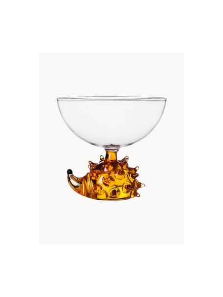 Handgefertigtes Cocktailglas Animal Farm, Borosilikatglas, Transparent, Orange, Ø 11 x H 10 cm, 280 ml