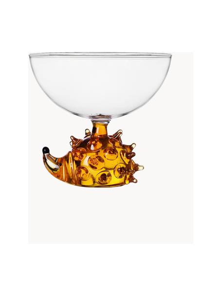Copa de cóctel artesanal Animal Farm, Vidrio de borosilicato, Transparente, naranja, Ancho 160 cm, Largo 50 cm