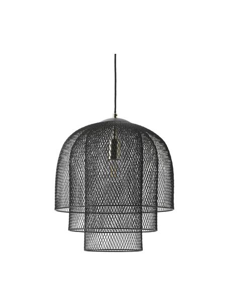 Lampada a sospensione in metallo Louie, Nero, Ø 40 x Alt. 43 cm