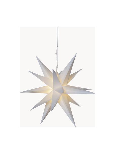 Étoile lumineuse LED Alice, Plastique, Blanc cassé, Ø 57 cm