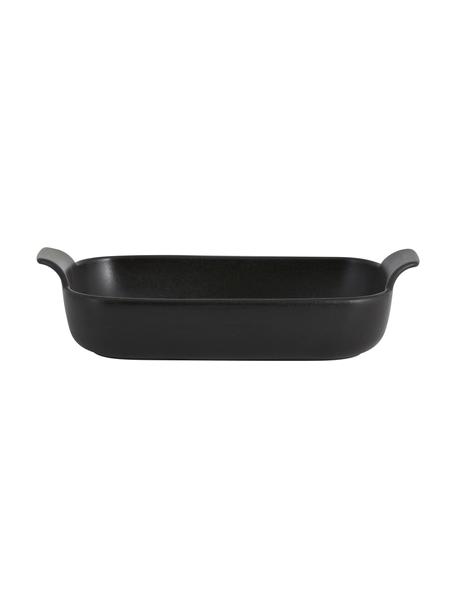 Plat de cuisson en porcelaine Verbenis, Porcelaine, Noir, larg. 27 x long. 16 cm