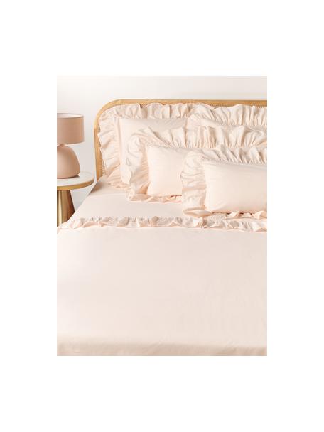 Bavlnená posteľná plachta Louane, Marhuľová, Š 240 x D 280 cm