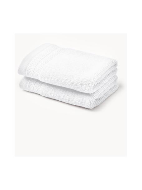 Ręcznik z bawełny organicznej Premium, różne rozmiary, Biały, Ręcznik dla gości, S 30 x D 30 cm, 2 szt.
