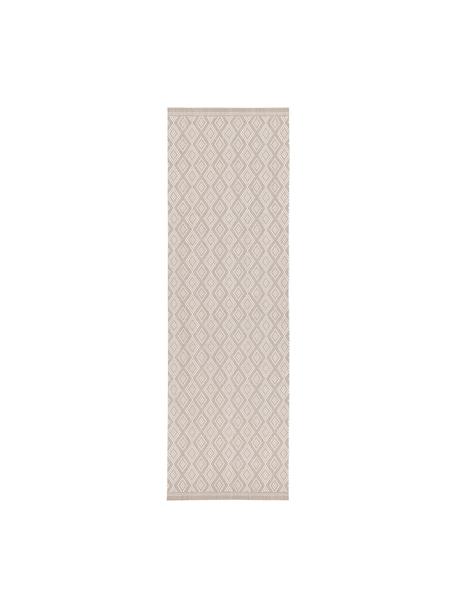 Interiérový/exteriérový běhoun Capri, 86 % polypropylen, 14 % polyester, Béžová, Š 80 cm, D 250 cm