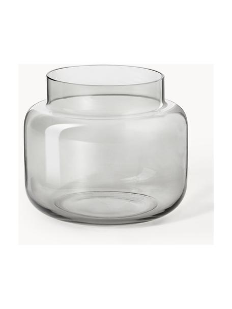 Glas-Vase Lasse, verschiedene Größen, Glas, Grau, transparent, Ø 16 x H 14 cm