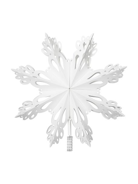 Špice na stromeček Christmas Star, Papír, kov, Bílá, Ø 30 cm