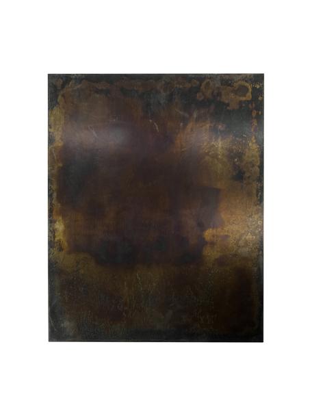 Tablero artesanal Industrial, Metal recubierto, Marrón oscuro, negro, An 40 x Al 50 cm
