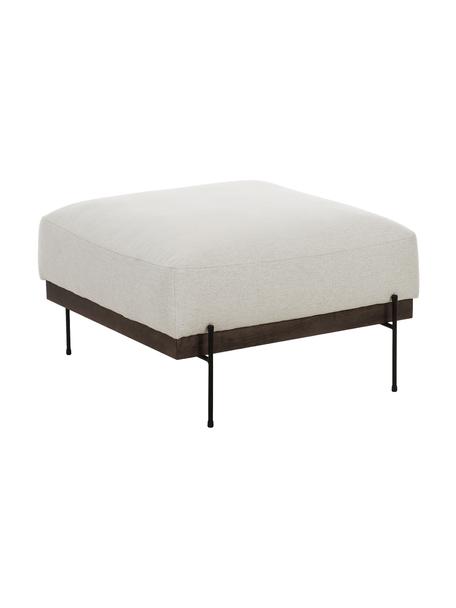 Reposapiés puf Brooks, Tapizado: poliéster El tapizado no , Estructura: madera de pino maciza, Patas: metal con pintura en polv, Tejido beige, An 80 x Al 43 cm