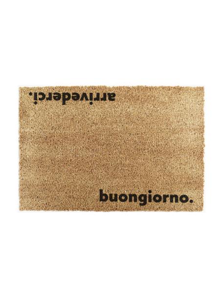 Zerbino Arrivederci, Marrone chiaro, nero, Larg. 40 x Lung. 60 cm
