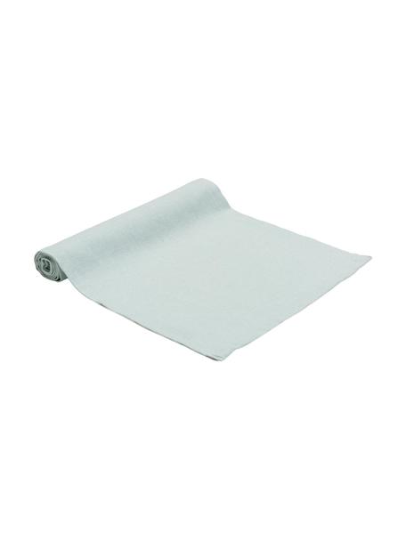 Runner in misto cotone Riva, Verde menta, Larg. 40 x Lung. 150 cm