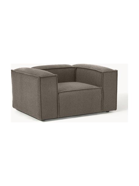 Fauteuil Lennon uit bouclé, Bekleding: bouclé (100% polyester) M, Frame: massief grenenhout, multi, Poten: kunststof Dit product is , Bouclé greige, B 130 x D 101 cm