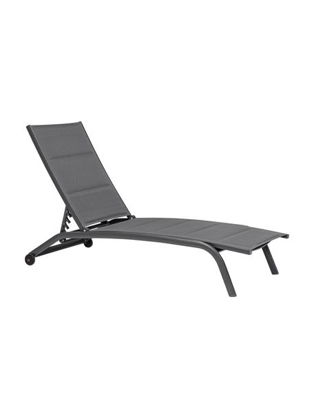 Záhradné ležadlo Cleo, Antracitová, čierna, D 192 x Š 61 cm