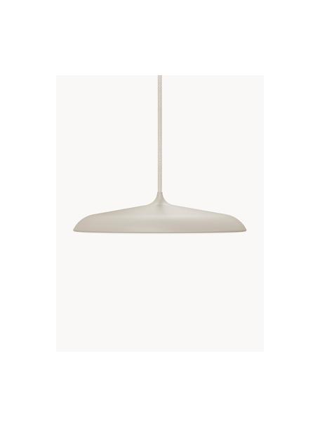 Kleine LED hanglamp Artist, Lampenkap: gecoat metaal, Diffuser: kunststof, Lichtbeige, mat, Ø 25 x H 6 cm