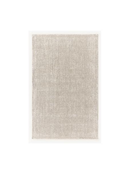 Handgeweven laagpolig vloerkleed Mansa, 56% wol, RWS-gecertificeerd, 44% viscose, Beige, crèmewit, B 120 x L 180 cm (maat S)