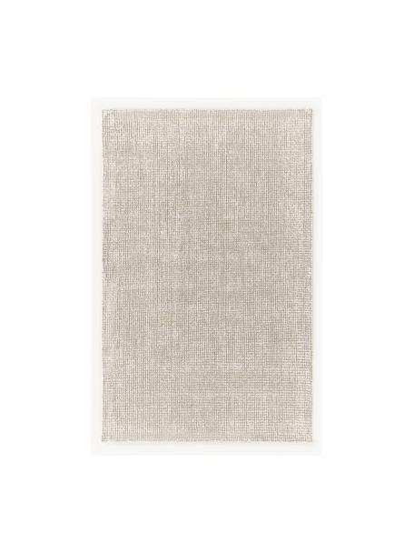 Ručně tkaný koberec s nízkým vlasem Mansa, 56 % vlna s certifikací RWS, 44 % viskóza, Béžová, krémově bílá, Š 120 cm, D 180 cm (velikost S)