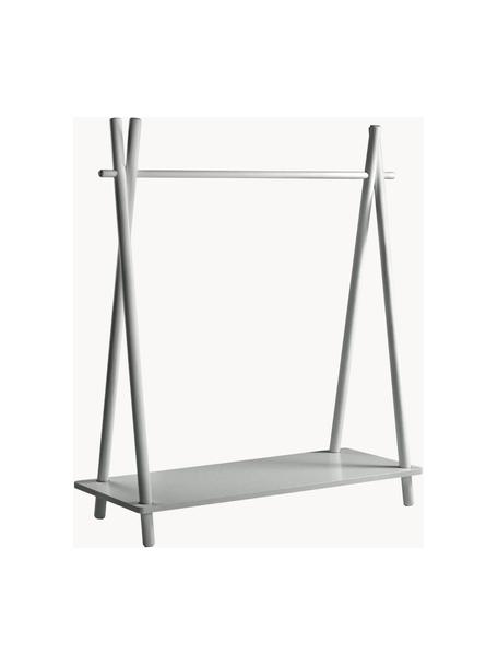 Dětská dřevěná šatní tyč Alicante, Borovicové dřevo, MDF deska (dřevovláknitá deska střední hustoty), Šedozelená, Š 100 cm, V 117 cm