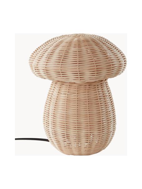 Kleine tafellamp Mush, Lamp: rotan, Beige, Ø 20 x H 25 cm