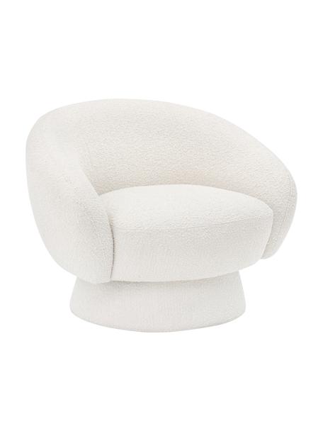 Fauteuil lounge blanc Ted, Blanc, larg. 93 x prof. 82 cm