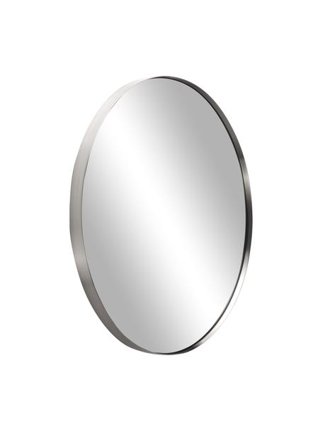 Specchio da parete rotondo con cornice in metallo argento Lacie, Cornice: metallo rivestito, Superficie dello specchio: lastra di vetro, Argentato, Ø 55 cm