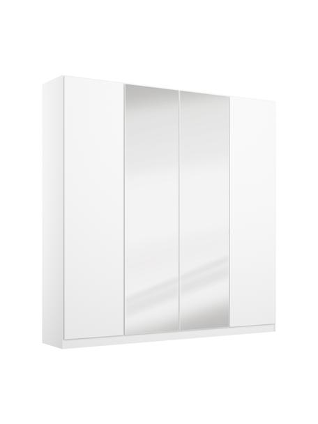 Falttürenschrank Wingview mit Panorama-Öffnung, Weiß, B 181 x H 210 cm