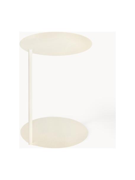 Kulatý odkládací stolek z kovu Ande, Ocel s práškovým nástřikem, Tlumeně bílá, Ø 40 cm, V 55 cm