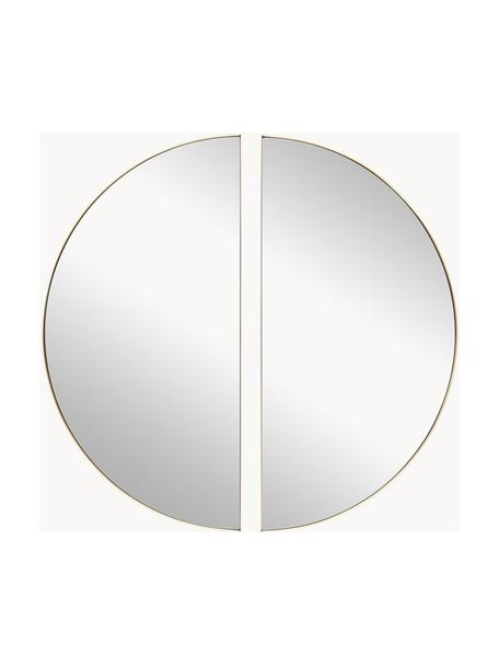 Nástěnné zrcadlo Selena, 2 ks, Zlatá, Ø 100 cm