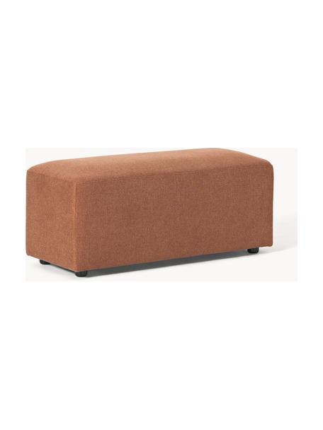 Poggiapiedi da divano Melva, Rivestimento: 100% poliestere Con 115.0, Struttura: legno massiccio di pino e, Piedini: plastica, Tessuto torrone, Larg. 99 x Prof. 42 cm