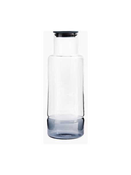 Wasserkaraffe Billund mit Farbverlauf, 1 L, Deckel: Biokomposit, Transparent, Dunkelblau, 1 L