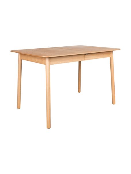 Mesa de comedor extensible de madera de fresno Glimps, 120- 62 x 80 cm, Patas: madera de fresno maciza, Tablero: de fibras de densidad med, Fresno, An 120 - 162 x F 80 cm