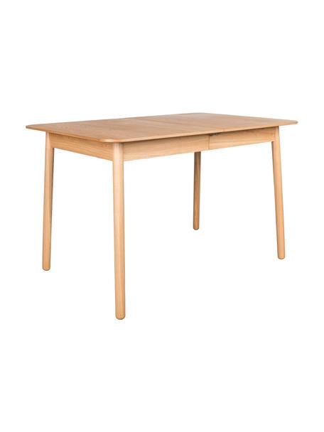 Table extensible en bois de frêne Glimps, 120 - 162 x 80 cm, Bois de frêne, larg. 120 - 162 x prof. 80 cm