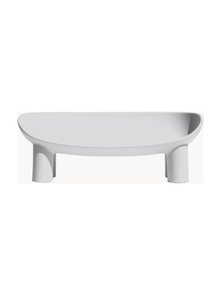 Divano 2 posti in plastica Roly Poly, Plastica, Grigio chiaro, Larg. 175 x Prof. 62 cm
